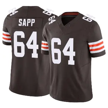 ＃64 Youth Tyreak Sapp Brown Limited Cleveland Browns Vapor F.U.S.E. Jersey