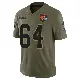 ＃64 Youth Tyreak Sapp Olive Limited Cleveland Browns 2025 Salute to Service Jersey