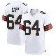 ＃64 Youth Tyreak Sapp White Game Cleveland Browns Jersey