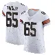 ＃65 Men's Dartanyan Tinsley White Elite Cleveland Browns Vapor Jersey