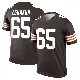 ＃65 Men's Kingsley Eguakun Brown Legend Cleveland Browns Jersey
