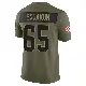 ＃65 Men's Kingsley Eguakun Olive Limited Cleveland Browns 2025 Salute to Service Jersey