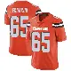 ＃65 Men's Kingsley Eguakun Orange Limited Cleveland Browns Alternate Vapor Untouchable Jersey