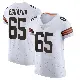 ＃65 Men's Kingsley Eguakun White Elite Cleveland Browns Vapor Jersey