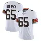 ＃65 Men's Kingsley Eguakun White Limited Cleveland Browns Vapor Untouchable Jersey
