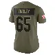 ＃65 Women's Dartanyan Tinsley Olive Limited Cleveland Browns 2025 Salute to Service Jersey