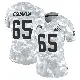 ＃65 Women's Kingsley Eguakun Arctic Camo Limited Cleveland Browns 2024 Salute to Service Jersey