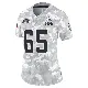 ＃65 Women's Kingsley Eguakun Arctic Camo Limited Cleveland Browns 2024 Salute to Service Jersey