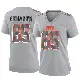＃65 Women's Kingsley Eguakun Gray Game Cleveland Browns Atmosphere Fashion Jersey