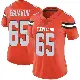 ＃65 Women's Kingsley Eguakun Orange Limited Cleveland Browns Alternate Vapor Untouchable Jersey