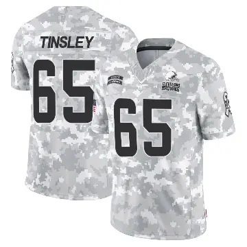 ＃65 Youth Dartanyan Tinsley Arctic Camo Limited Cleveland Browns 2024 Salute to Service Jersey