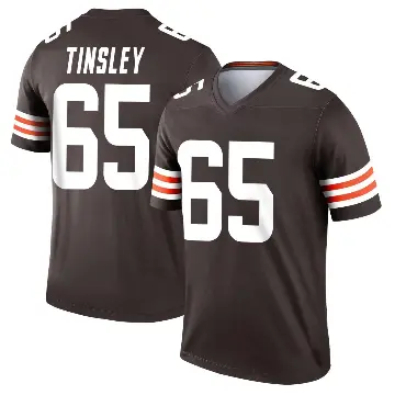 ＃65 Youth Dartanyan Tinsley Brown Legend Cleveland Browns Jersey
