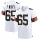 ＃65 Youth Dartanyan Tinsley White Game Cleveland Browns Jersey