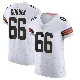 ＃66 Men's Bernard Gooden White Elite Cleveland Browns Vapor Jersey
