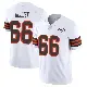 ＃66 Men's Bernard Gooden White Limited Cleveland Browns Vapor 1946 Collection Alternate Jersey