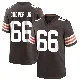 ＃66 Men's Keith Cooper Jr. Brown Game Cleveland Browns Team Color Jersey