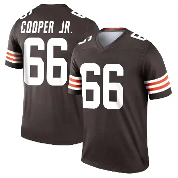 ＃66 Men's Keith Cooper Jr. Brown Legend Cleveland Browns Jersey