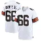 ＃66 Men's Keith Cooper Jr. White Game Cleveland Browns Jersey