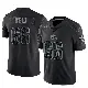 ＃66 Men's Travis Bell Black Limited Cleveland Browns Reflective Jersey