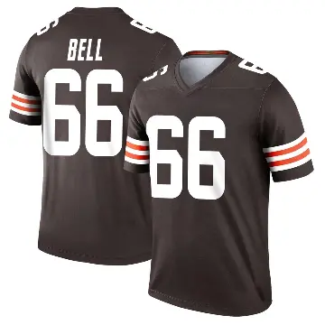 ＃66 Men's Travis Bell Brown Legend Cleveland Browns Jersey
