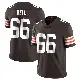 ＃66 Men's Travis Bell Brown Limited Cleveland Browns Team Color Vapor Untouchable Jersey