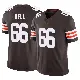 ＃66 Men's Travis Bell Brown Limited Cleveland Browns Vapor F.U.S.E. Jersey