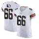 ＃66 Men's Travis Bell White Elite Cleveland Browns Vapor Jersey