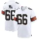 ＃66 Men's Travis Bell White Game Cleveland Browns Jersey