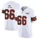 ＃66 Men's Travis Bell White Limited Cleveland Browns Vapor 1946 Collection Alternate Jersey