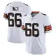 ＃66 Men's Travis Bell White Limited Cleveland Browns Vapor Untouchable Jersey