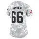 ＃66 Women's Bernard Gooden Arctic Camo Limited Cleveland Browns 2024 Salute to Service Jersey