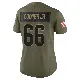 ＃66 Women's Keith Cooper Jr. Olive Limited Cleveland Browns 2025 Salute to Service Jersey