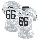 ＃66 Women's Travis Bell Arctic Camo Limited Cleveland Browns 2024 Salute to Service Jersey