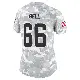 ＃66 Women's Travis Bell Arctic Camo Limited Cleveland Browns 2024 Salute to Service Jersey