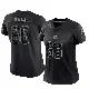 ＃66 Women's Travis Bell Black Limited Cleveland Browns Reflective Jersey