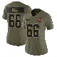 ＃66 Women's Travis Bell Olive Limited Cleveland Browns 2025 Salute to Service Jersey