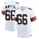 ＃66 Youth Keith Cooper Jr. White Game Cleveland Browns Jersey