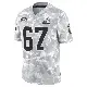 ＃67 Men's Ben Petrula Arctic Camo Limited Cleveland Browns 2024 Salute to Service Jersey