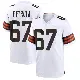 ＃67 Men's Ben Petrula White Game Cleveland Browns Jersey