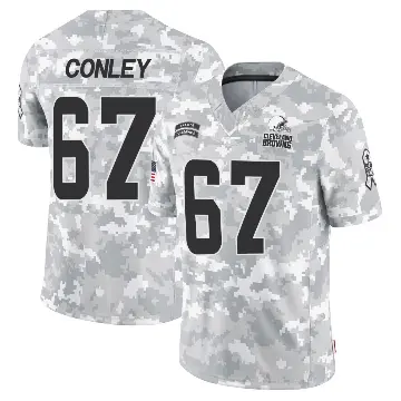 ＃67 Men's Jack Conley Arctic Camo Limited Cleveland Browns 2024 Salute to Service Jersey