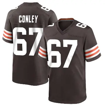 ＃67 Men's Jack Conley Brown Game Cleveland Browns Team Color Jersey