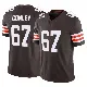 ＃67 Men's Jack Conley Brown Limited Cleveland Browns Vapor F.U.S.E. Jersey