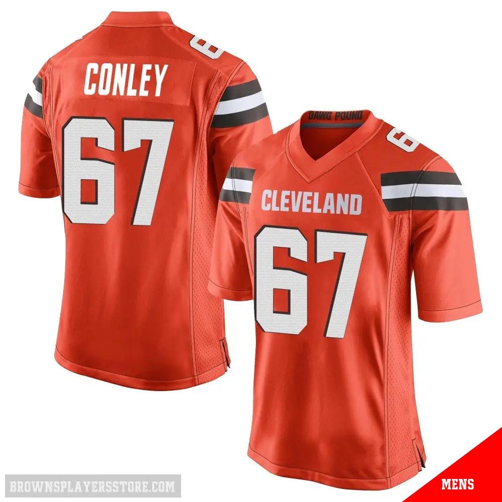 ＃67 Men's Jack Conley Orange Game Cleveland Browns Alternate Jersey