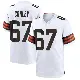 ＃67 Men's Jack Conley White Game Cleveland Browns Jersey