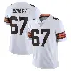 ＃67 Men's Jack Conley White Limited Cleveland Browns Vapor Untouchable Jersey