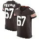 ＃67 Men's Jamil Muhammad Brown Elite Cleveland Browns Vapor Jersey