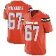 ＃67 Men's Jamil Muhammad Orange Limited Cleveland Browns Alternate Vapor Untouchable Jersey