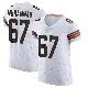 ＃67 Men's Jamil Muhammad White Elite Cleveland Browns Vapor Jersey