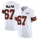 ＃67 Men's Jamil Muhammad White Limited Cleveland Browns Vapor 1946 Collection Alternate Jersey