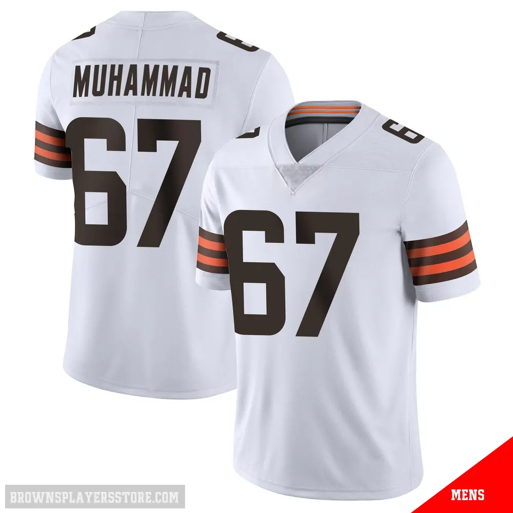 ＃67 Men's Jamil Muhammad White Limited Cleveland Browns Vapor Untouchable Jersey